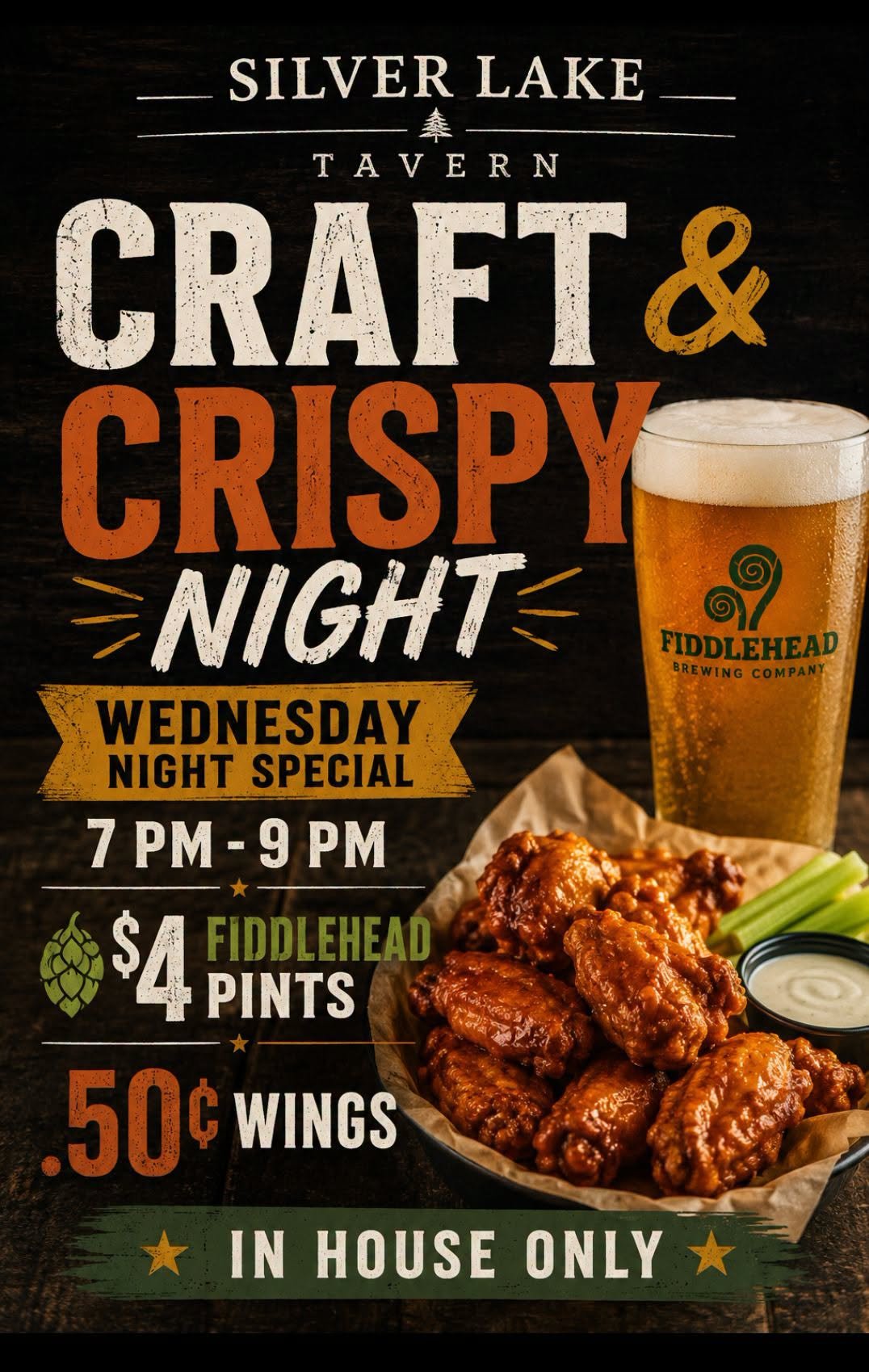 Craft and Crispy Night Every Wednesday
