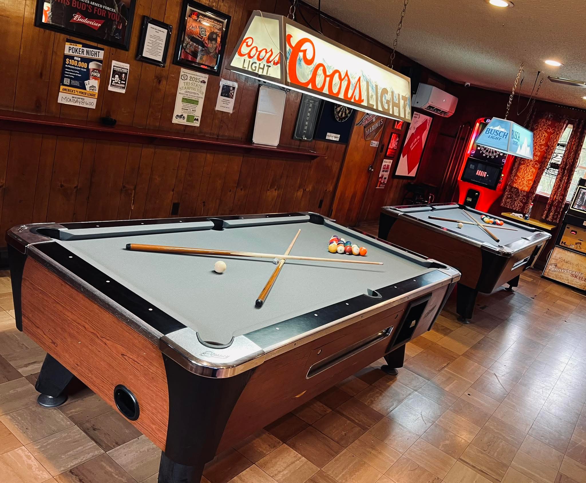 Pool tables at Silver Lake Tavern